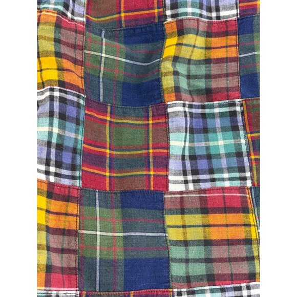 Smith-Forester Patchwork Plaid Shorts Mens 40 Prepster Preppy Golf - Picture 4 of 8